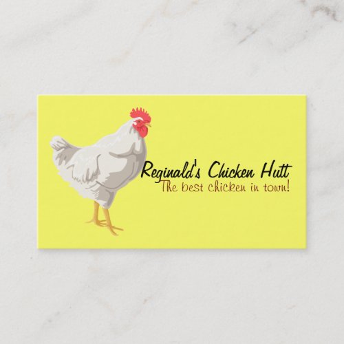 White Chicken Business Card