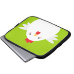 White Chicken On Green Electronics Sleeve at Zazzle