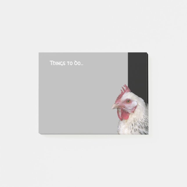 White chicken post-it notes (Front)