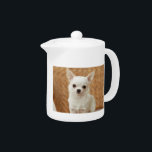 White Chihuahua Teapot<br><div class="desc">Gorgeous teapot for any occasion.</div>
