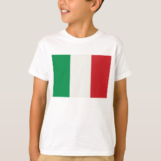 white children's shirt with Italy flag