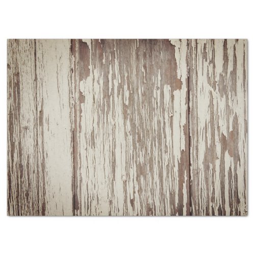 WHITE CHIPPY AGED BARN WOOD TISSUE PAPER