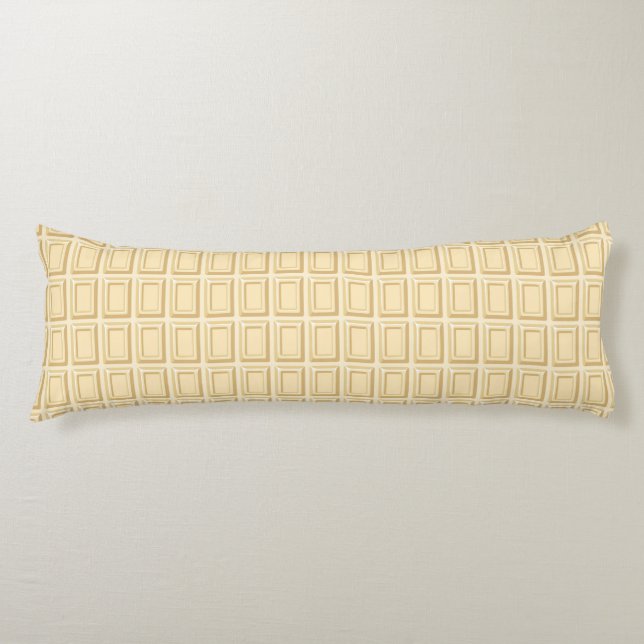 White Chocolate Bar Texture Body Pillow (Front)