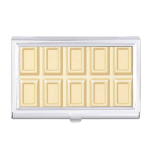 White Chocolate Bar Texture Case For Business Cards
