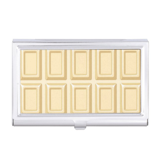 White Chocolate Bar Texture Case For Business Cards (Front)