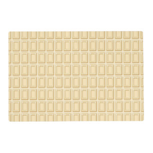White Chocolate Bar Texture Placemat
