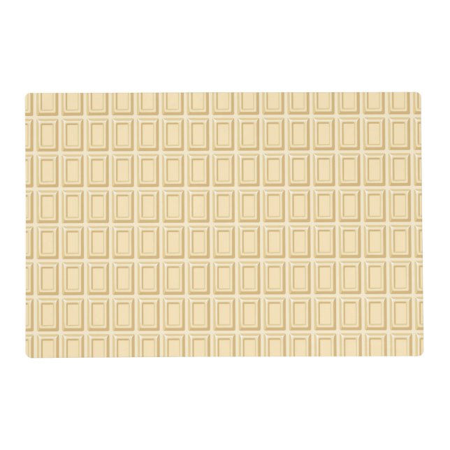 White Chocolate Bar Texture Placemat (Front)