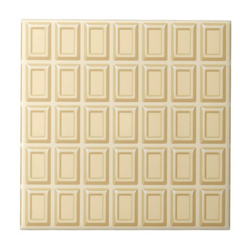 White Chocolate Bar Texture Tile