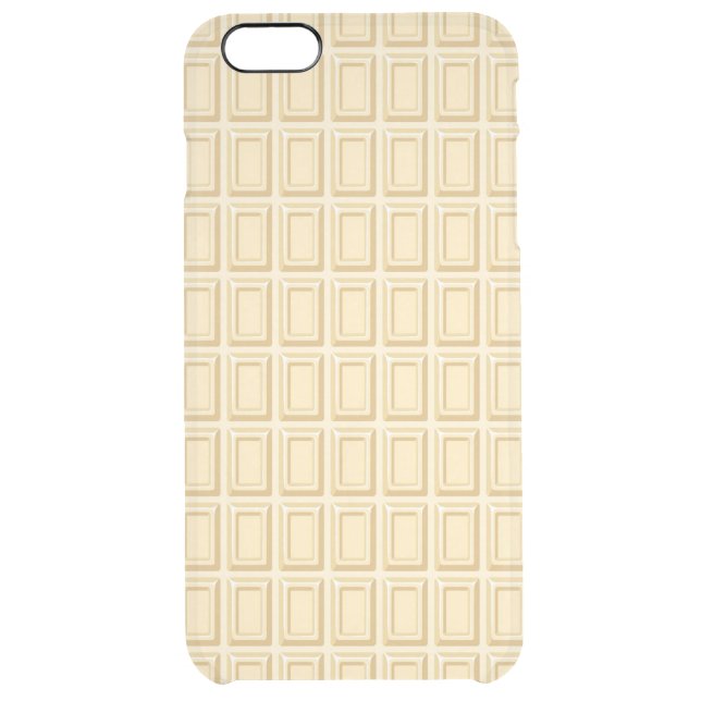 White Chocolate Bar Texture Uncommon iPhone Case (Back)