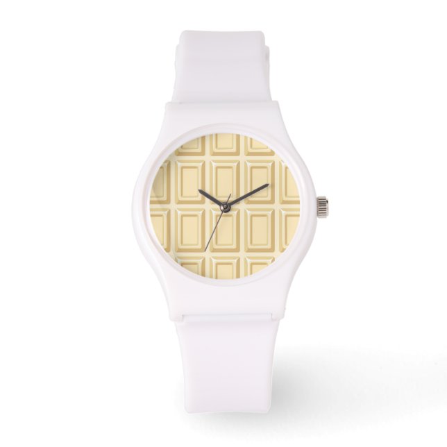 White Chocolate Bar Texture Watch (Front)