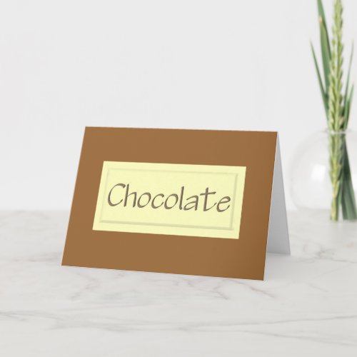 White Chocolate Card