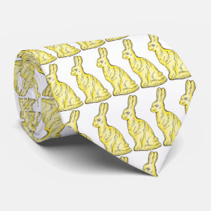 White Chocolate Easter Rabbit Bunny Candy Tie