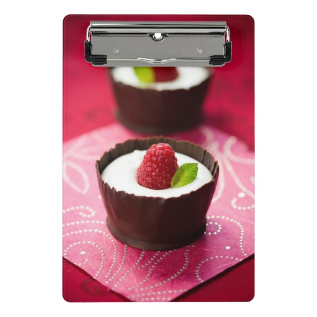 White chocolate mousse dessert mini clipboard (Front)