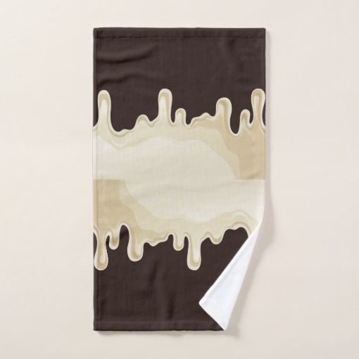 White Chocolate on Dark Chocolate Brown Bath Towel Set Zazzle