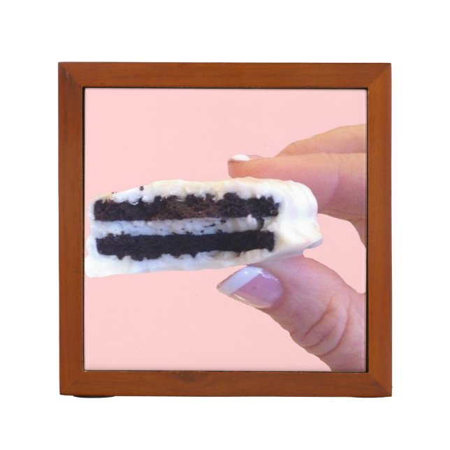 White Chocolate Oreo Desk Organizer (Front)