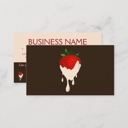 white chocolate strawberries loyalty punch card