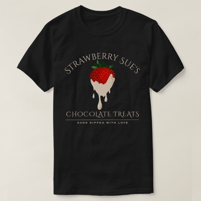 white chocolate strawberry T-Shirt (Design Front)