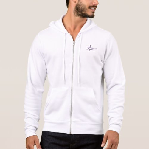White Chorale logo hoodie