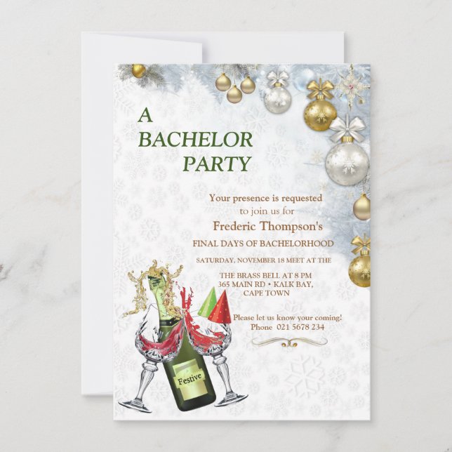 White Christmas Bachelor Party (Front)