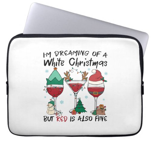White Christmas But Red Is Also Fine Laptop Sleeve