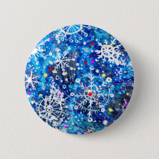 White Christmas Button (Front)