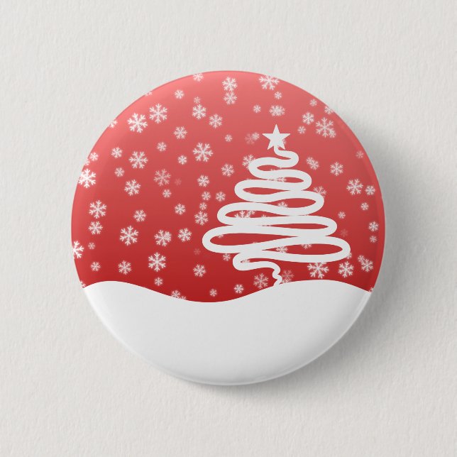 White Christmas Button (Front)