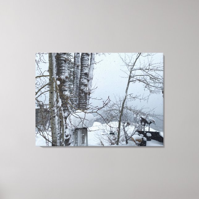 White Christmas Canvas Print (Front)
