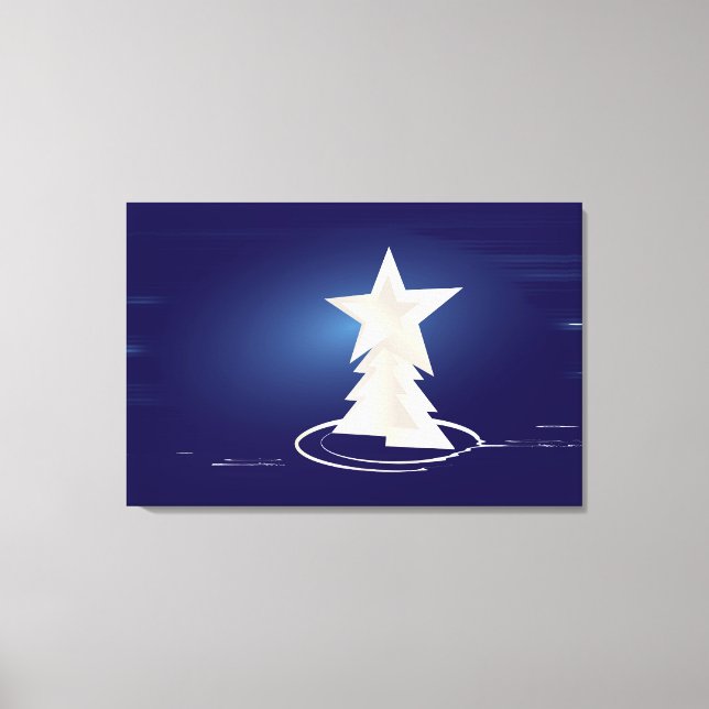 White Christmas Canvas Print (Front)