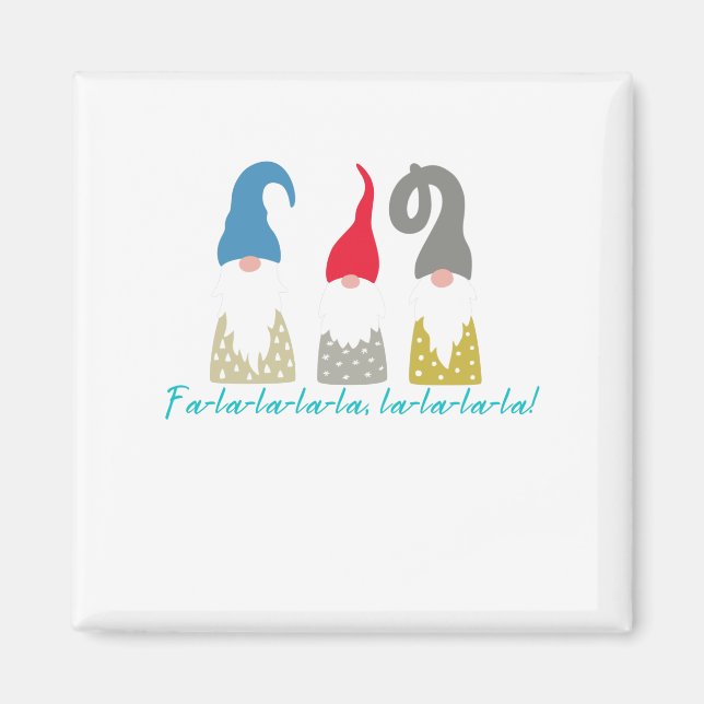 White Christmas Fa-la-la-la-la, la-la-la-la! Magnet (Front)