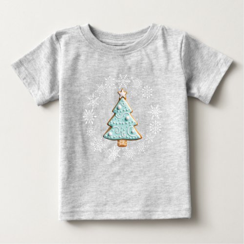 White Christmas Gingerbread Cookie T_Shirt