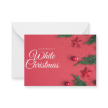 White christmas greeting card