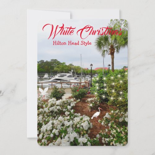 White Christmas Hilton Head Style South Carolina Holiday Card