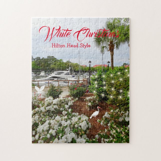 White Christmas Hilton Head Style! South Carolina Jigsaw Puzzle (Vertical)