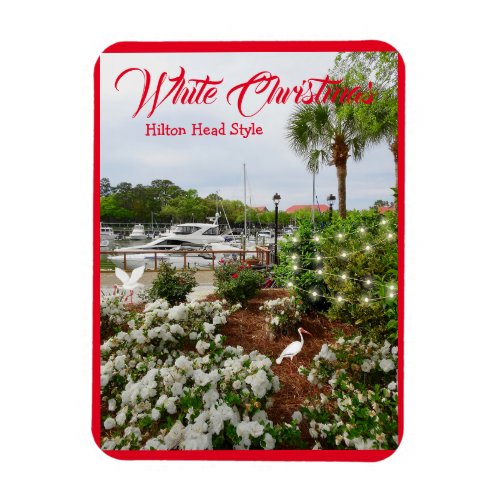 White Christmas Hilton Head Style South Carolina  Magnet