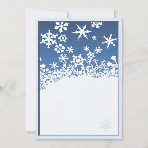 White Christmas  Invitation