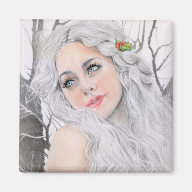 White Christmas Magnet (Front)