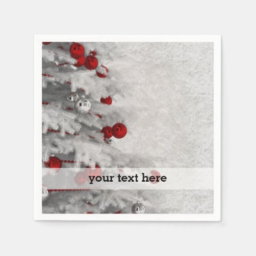 White Christmas Napkins