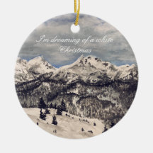 White Christmas Ornament