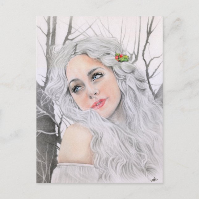 White Christmas Postcard (Front)