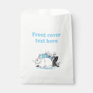 white christmas Rabbit Hare Favor Bag