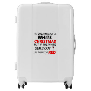 WHITE CHRISTMAS RED WINE LUGGAGE