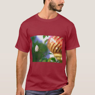 White Christmas Rose T-Shirt