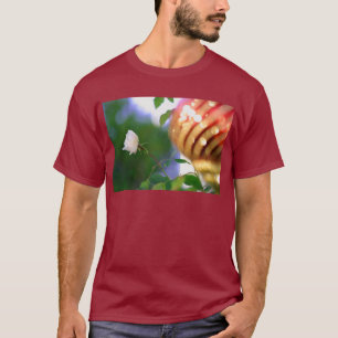 White Christmas Rose T-Shirt