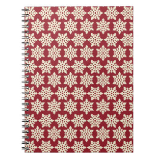 White Christmas Snowflakes Notebook