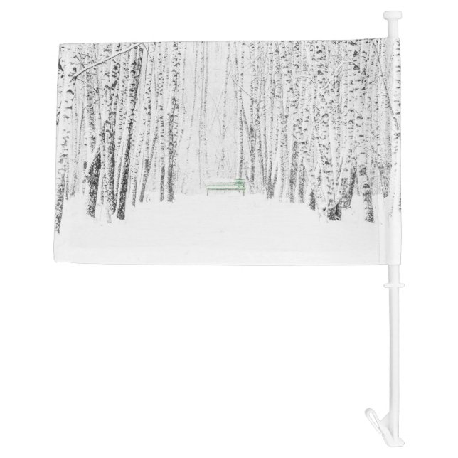 White Christmas Tale Car Flag (Back)