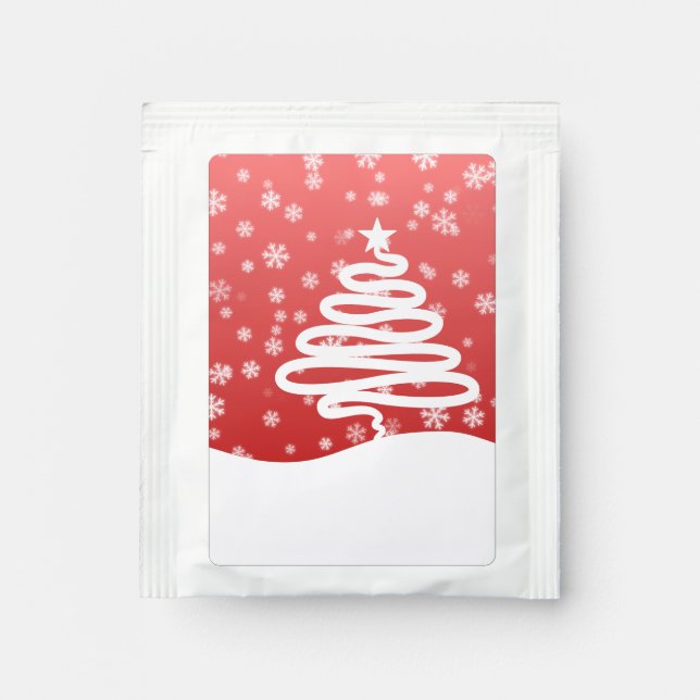White Christmas Tea Bag Drink Mix (Front)