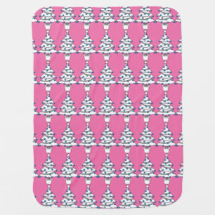 White Christmas Tree Baby Blanket