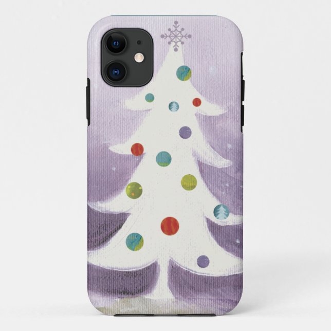 White Christmas Tree Case-Mate iPhone Case (Back)