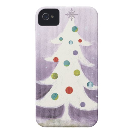 White Christmas Tree Case-Mate iPhone Case (Back)