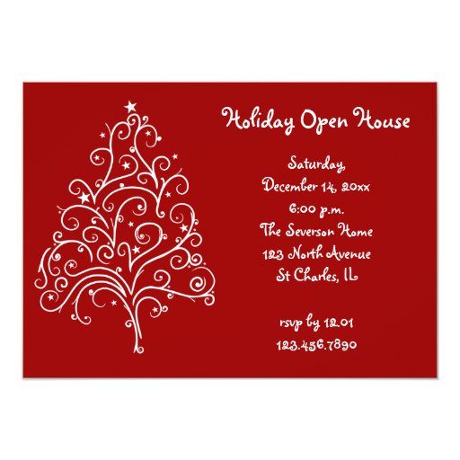 Christmas Open House Invitations Ideas 8